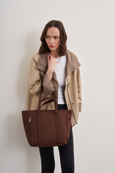 Shule Bags Voyage Canvas Shoulder Bag Brown