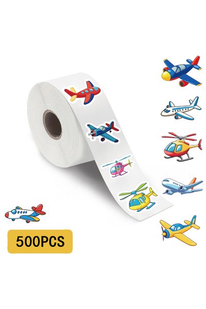 Choice 500 قطعة من ملصقات الطائرات اللاصقة الملفوفة، بتصميمات مستوحاة من حقبة...