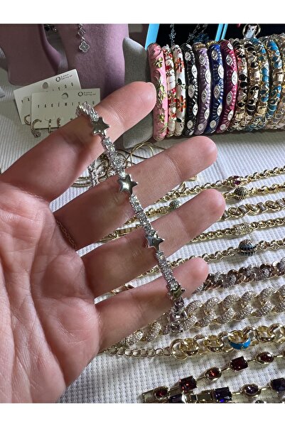 Haziran Accessory, Waterway Model Colorful, Gold, Silver Steel Bracelet
