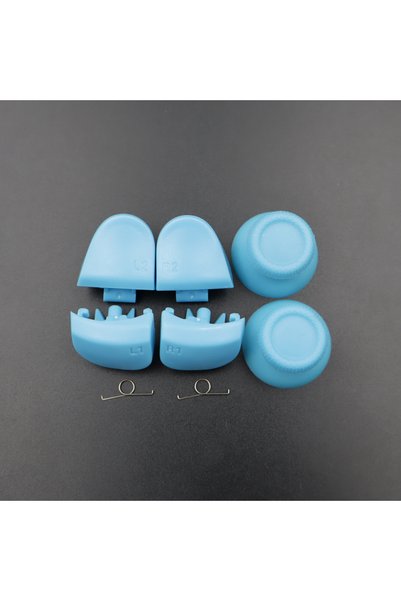 Choice10 N7 sky blue 1Set BDM-030 Joystick Thumb Caps & R1 L1 R2 L2 Game Trig...