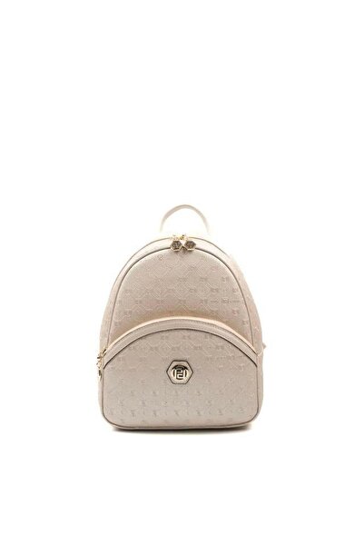 Silver Polo Beige - S.Bej Logo Damenrucksack SP945