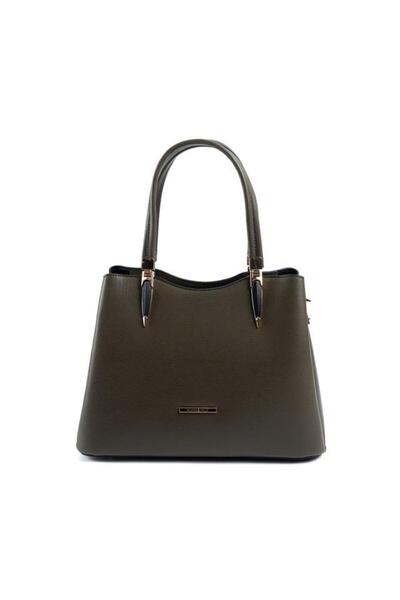 Silver Polo Zeytuni - Geantă de mână Zeytuni simplă pentru femei SP1205