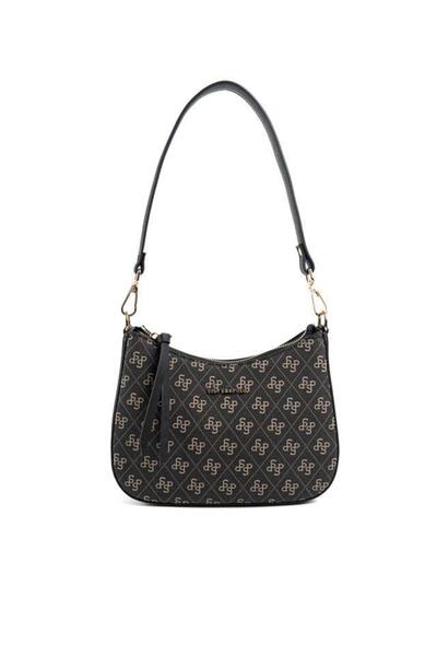 Silver Polo Smoked - Black Monogram Women's Shoulder Bag Sp1259