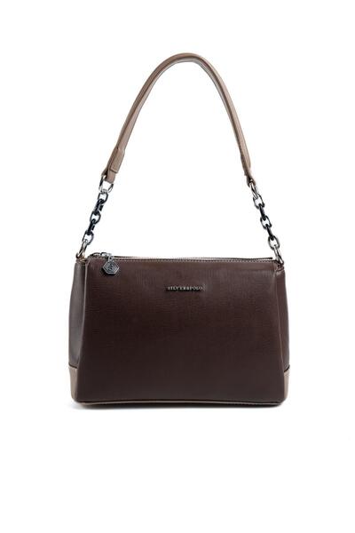 Silver Polo Brown - Mink Plain Women's Crossbody Bag Sp910