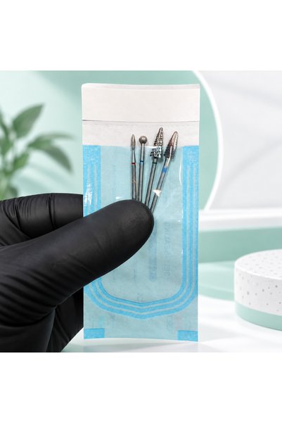 aba nails 200lü Mini Alet Sterilizasyon Zarfı - İndikatörlü Sterilizasyon Pak...