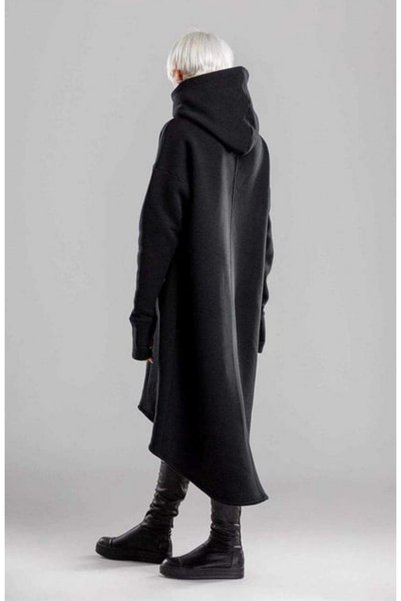 arakan Women's Asymmetrical Cut Oversize Hooded Sweatshirt Dress - K24 3020