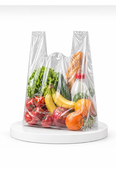 Özkan Ambalaj Temizlik 1 Kg 30x56 Cm ( 110-120 Adet ) Şeffaf Büyük Boy Hışır ...