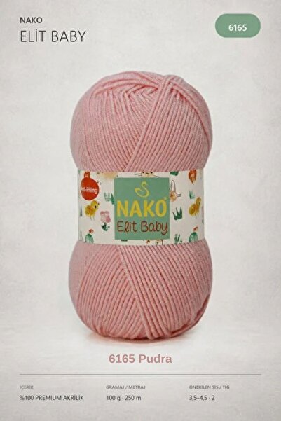 hobi dünyası evim 1 брой Прежда за ръчно плетене Nako Elit Baby, 100 грама, 2...
