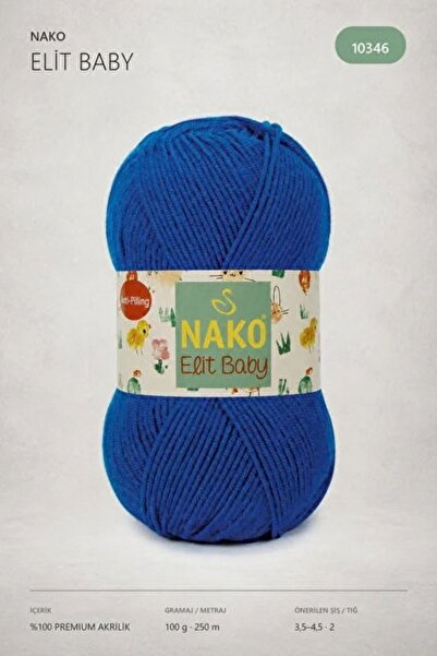 hobi dünyası evim 1 брой Прежда за ръчно плетене Nako Elit Baby, 100 грама, 2...