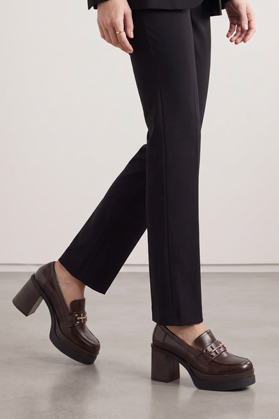 Riccon Leda Amara Kadın Topuklu Loafer 0012591 Kahverengi Rustik