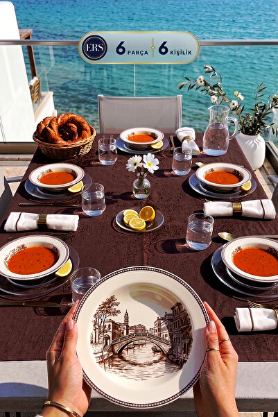 ers erbaşlar Venice 6 Piece Luxury Breakfast Set