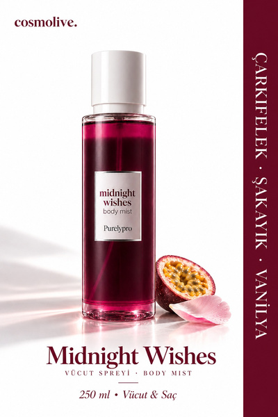 Cosmolive Vücut Spreyi Body Mist | PurelyPro Midnight Wishes | Bombshel |Parf...