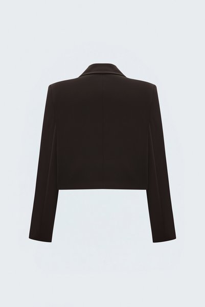 Sateen Sally Ceket - Kahve