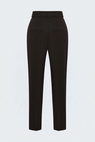 Sateen Classic Trousers - Brown