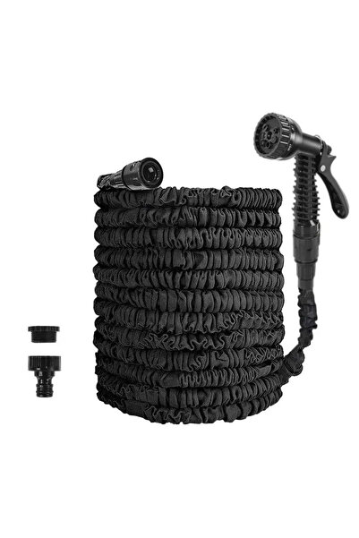 Choice6 25ft 1/2'' Black Garden Hose Home Garden Daily Watering Tools Expanda...