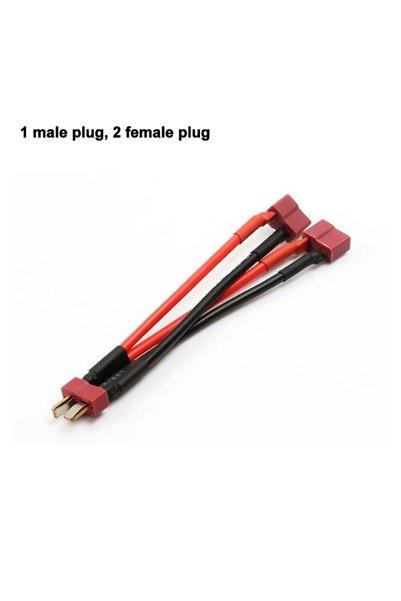 Choice 1 male to 2 female Y T-Plug Y Wire Harness Female to Male T Plug Paral...