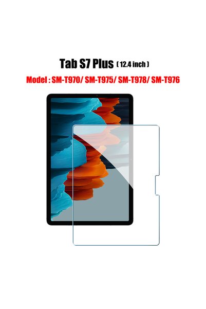 Choice واقي شاشة زجاجي مقوى Tab S7 Plus لهاتف Samsung Galaxy Tab S6 Lite A9 P...