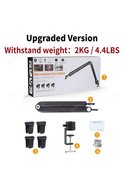 Choice1 Upgraded version Adjustable Metal Microphone Stand for Gaming Streami...