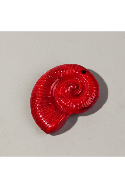 Choice red 2pcs Colorful 53x68MM Extra Large Conch Shell Acrylic Charms Penda...
