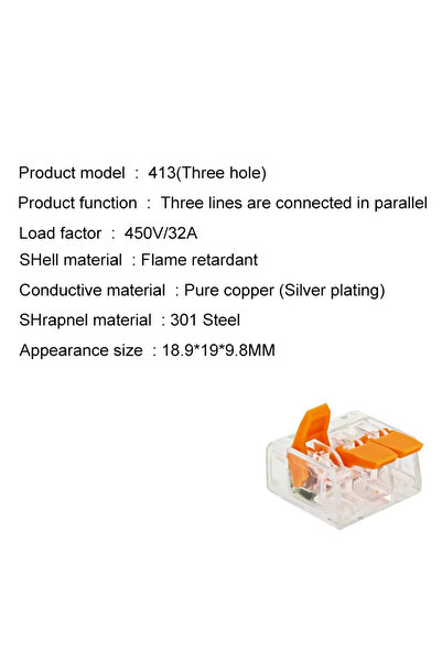 choice2 30PCS JT-413 30 PCS 412 413 414 415 Quick Connector Universal Type Pl...