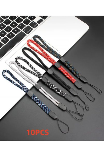 Choice3 Nylon fiber 10pcs-mix color 10pcs Adjustable Wrist Strap Hand Lanyard...