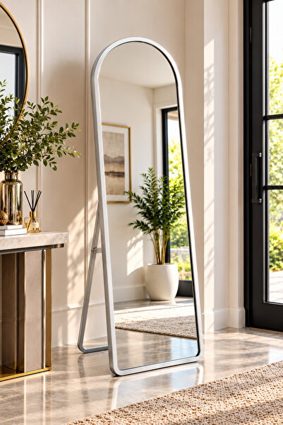 Aromaesc Full Length Floor Mirror, Modern Full Body Standing Mirror with Slim...