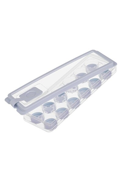 OEM Cutie pentru Gheata Gri cu Capac Transparent de Plastic cu 12 Compartimente