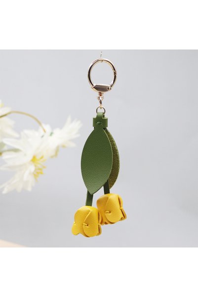 Choice4 Yellow Fashion Cute Charm Creative Bag Pendant, Fashion Tulip Bag Dec...