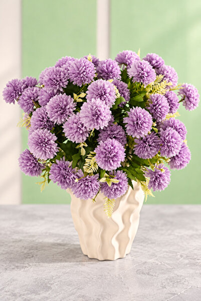Y.Ç Yapay Çiçek Marketim Buchet de flori artificiale de crizantemă violet, cu...