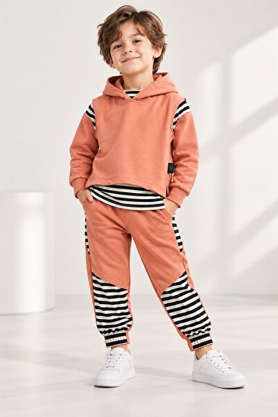 Mnk Baby&Kids Hooded Cardigan, Badi and Pantalon Seasonal 2-Yarn Children's T...