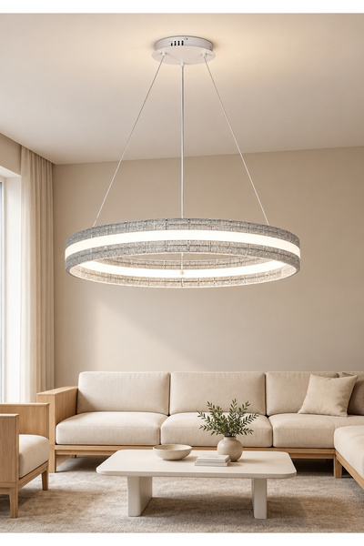 Generic Brand ثريا مودرن أبيض LED 105 واط 80 سم HA/E6675/800WH+3CO