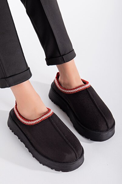 MaskButik Παντόφλες Stella Ugg Μαύρες