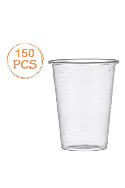 OEM Set 150 de Pahare din Plastic Transparent 200ml - Unica Folosinta, Bucatarie