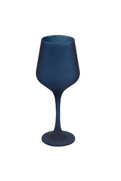 OEM Pahar din Sticla Albastra Mata "Sapphire" cu Picior pentru Vin 410ml