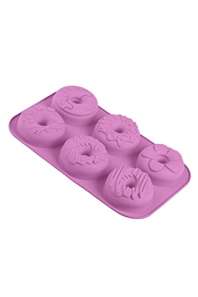 OEM Forma Copt din Silicon Mov pentru 6 Gogosi 16.5x28cm - Forme Cupcake, Buc...