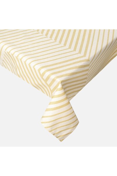 OEM Fata de Masa din Material Textil cu Model Liniar 180x140cm - Fete, Bucatarie