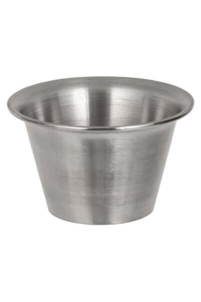 OEM Recipient Rotund din Inox Argintiu pentru Sos 75ml - Boluri Dips, Bucatarie