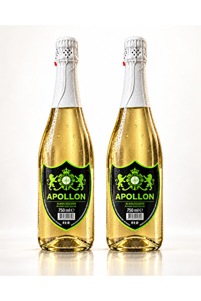 MB APOLLON Alkolsüz Renkli Şampanya 2'li Paket Klasik Gold Aromalı