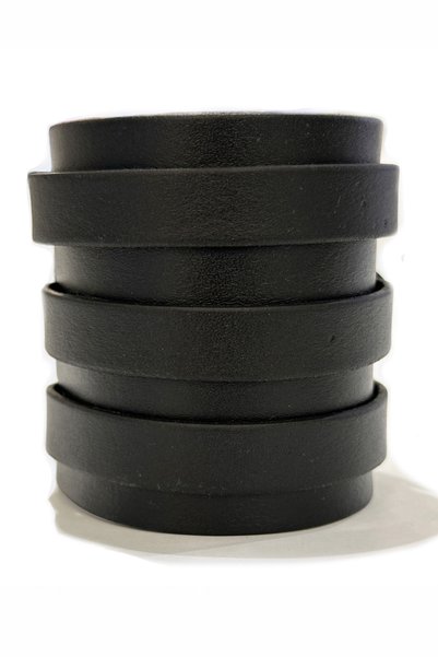 NARKİSSOS Handcrafted Three-Belt Black Men's Leather Bracelet