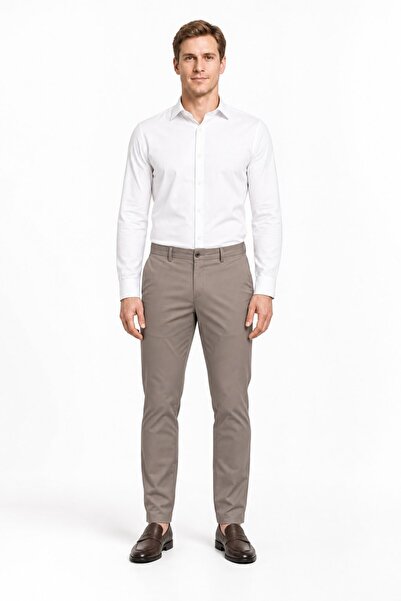 İmza Vizon Yan Cep Slim Fit Pamuklu Chino Pantolon 1003260168