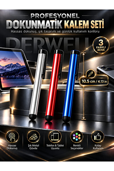 Derwell Tüm Dokunmatik Cihazlarla Uyumlu Akıllı Tahta - Tablet - Telefon Doku...