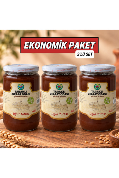 Uğut Tatlısı 650 g x 3 Adet | İlave Şeker İçermez, Buğday Çimi Tatlısı
