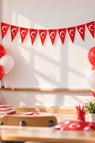 Patladı Gitti Turkish Flag Triangle Pennant Celebration Set
