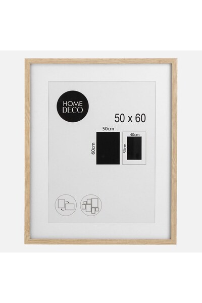 OEM Rama stejar subtire 50x60cm lemn decoratiune perete