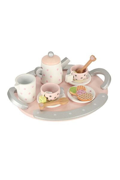 Lulilo Set de ceai si cafea din lemn pentru copii – joc de rol creativ
