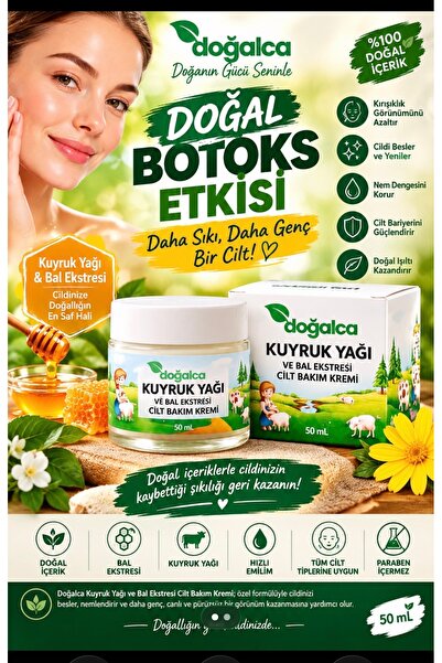 Doğalca Kuyruk yağlı Bal ekstresi Kremi Kırışıklık Karşıtı Yoğun Nem Yaşlılık...