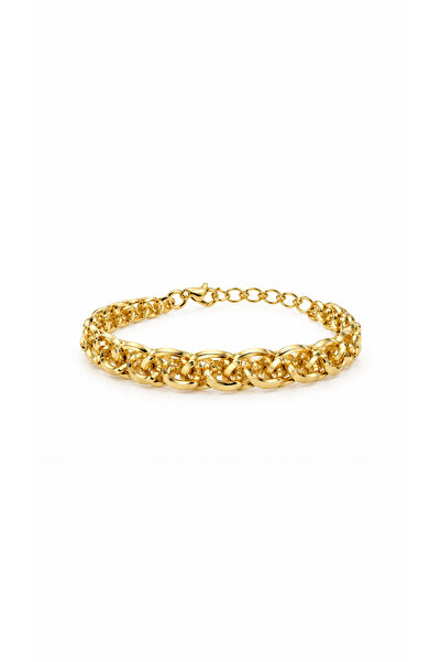 Lisse.co Interlocking Ring Chain Tarnish Resistant Steel Bracelet