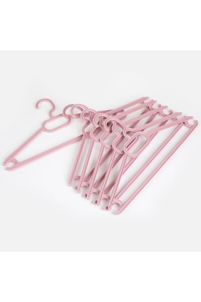 OEM Umerase din Plastic Roz 41x21cm - 6buc - Organizare-Curatare Casa