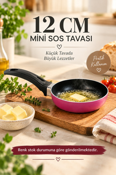 VENON 12 cm Teflon Mini Sauce Pan Oil Melting Pan Sauce Bowl Multi-Purpose Fo...