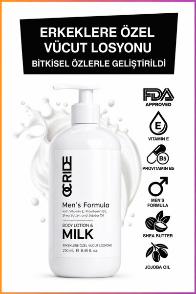 OCRIDE Men's Formula Body Milk Herbal Moisturizing Body Lotion and Milk for M...